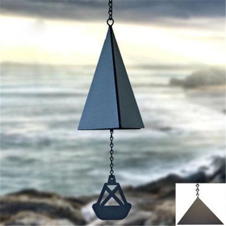 NORTH COUNTRY WIND BELLS INC North Country Wind Bells  Inc. 123.5040 Puget Sound Bell with black triangle wind catcher 123.504